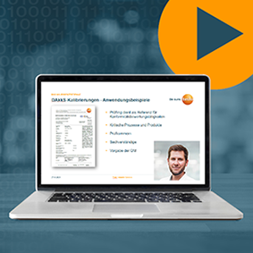 Webinar Methoden der Kalibrierung und das Kalibrierzertifikat Bildausschnitt vom Live-Webinar Methoden der Kalibrierung und das Kalibrierzertifikat